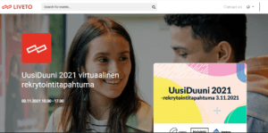 Read more about the article Виртуальная ярмарка рабочих мест UusiDuuni 2021 — это место встречи работодателей и работников