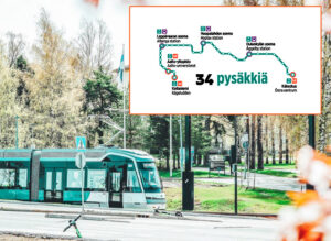 Открытие линии легких трамваев в Хельсинки